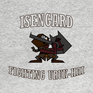 Lord Of The Rings T-Shirt - Isengard Fighting Uruk-Hai Alternate Design by It's Only Rocket Science